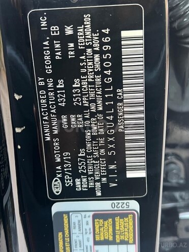Kia Optima 2019, 107,826 km - 2.0 l - Bakı