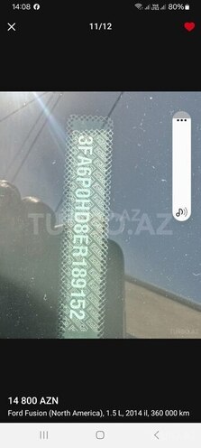 Ford Fusion (North America) 2016, 189,551 km - 1.5 l - Gəncə