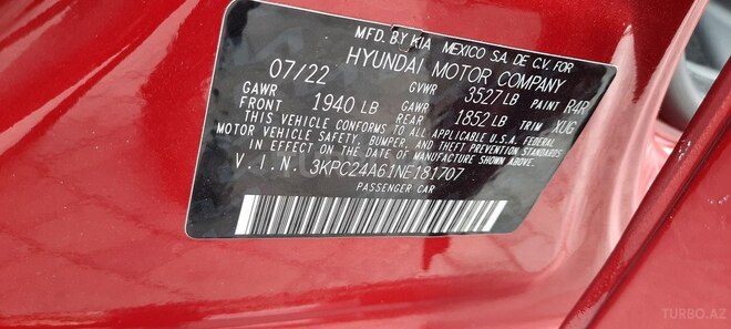 Hyundai Accent 2022, 68,000 km - 1.6 l - Bakı