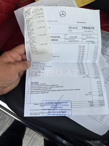 Mercedes G 63 AMG 2015, 149,000 km - 5.5 л - Bakı