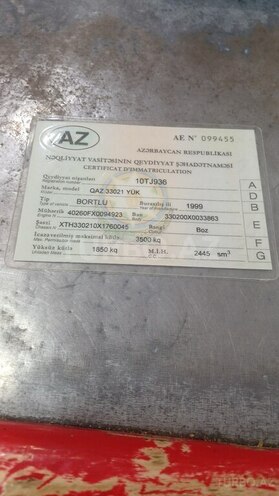 GAZ 33021 1999, 161,590 km - 2.5 l - Xaçmaz