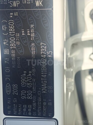 Kia K5 2018, 150,900 km - 2.0 l - Şəmkir