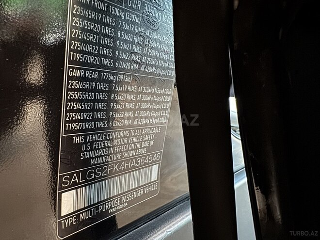 Land Rover Range Rover 2017, 185,000 km - 3.0 l - Bakı