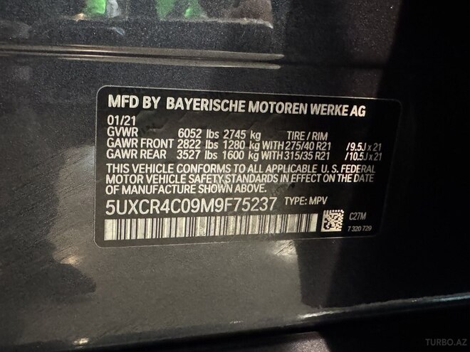 BMW X5 2021, 72,000 km - 3.0 l - Bakı