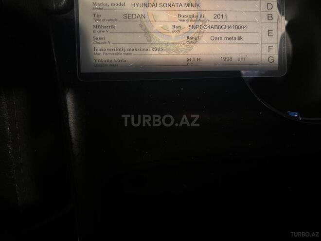 Hyundai Sonata 2011, 131,000 km - 2.0 l - Bakı