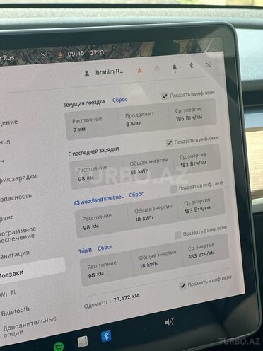 Tesla Model 3 2018, 73,500 km - 0.0 л - Bakı