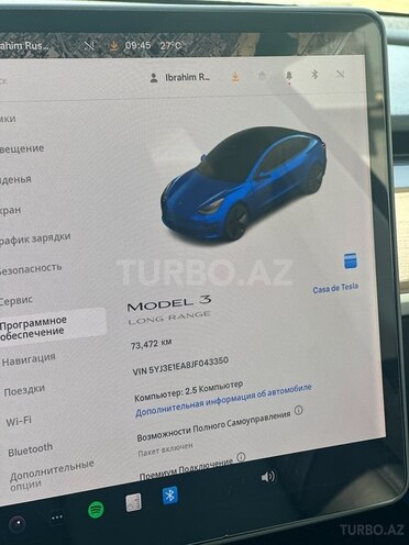 Tesla Model 3 2018, 73,500 km - 0.0 л - Bakı