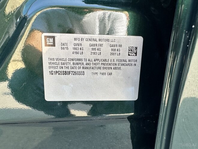 Chevrolet Cruze 2015, 145,705 km - 1.4 l - Bakı