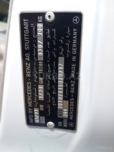 Mercedes 190 1993, 382,952 km - 2.0 l - Bakı