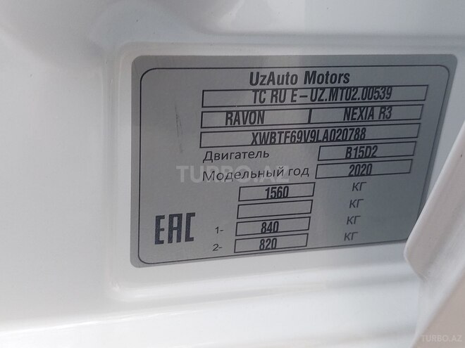 Ravon Nexia R3 2019, 178,000 km - 1.5 l - Bakı
