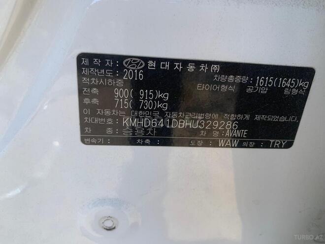 Hyundai Elantra 2016, 163,000 km - 1.6 л - Bakı