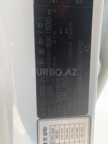 Kia Optima 2016, 162,000 km - 1.6 л - Bakı