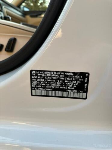 Volkswagen Passat (North America) 2016, 231,000 km - 1.8 л - Bakı