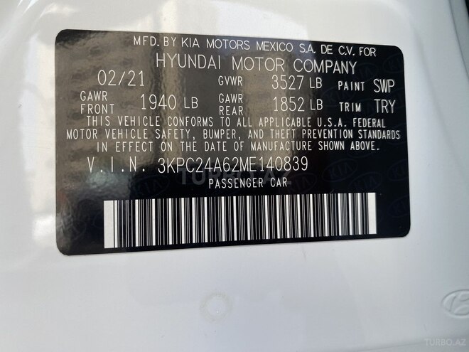 Hyundai Accent 2021, 73,175 km - 1.6 l - Bakı