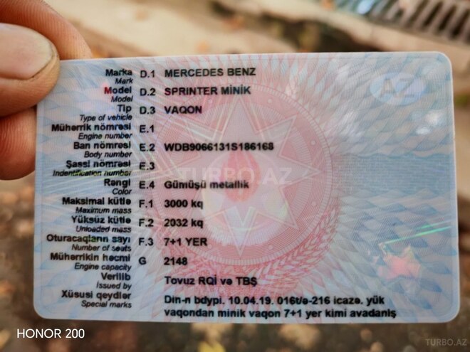 Mercedes Sprinter 313 2007, 343,765 km - 2.2 l - Şəmkir