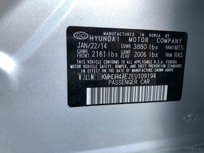 Hyundai Elantra 2014, 152,000 km - 1.8 л - Bakı