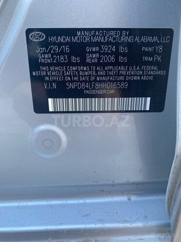 Hyundai Elantra 2016, 217,772 km - 2.0 l - Bakı