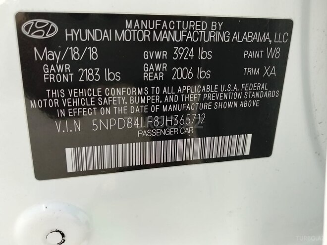 Hyundai Elantra 2018, 160,934 km - 2.0 l - Bakı