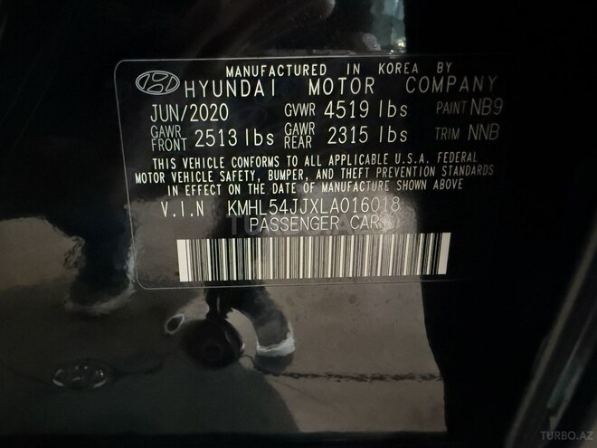 Hyundai Sonata 2020, 61,000 km - 2.0 l - Bakı