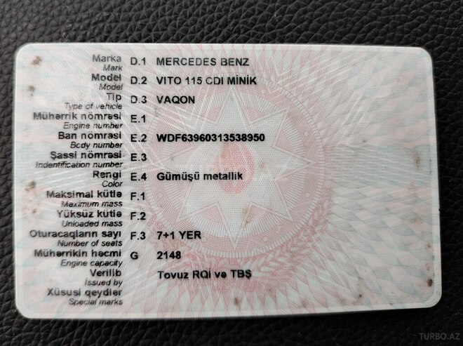 Mercedes Vito 2009, 857,711 km - 3.0 l - Bakı