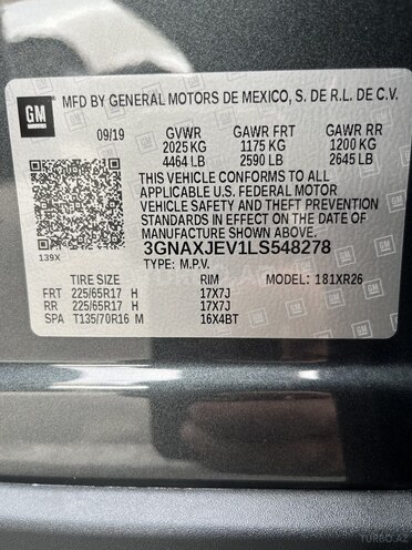 Chevrolet Equinox 2019, 149,990 km - 1.5 l - Bakı