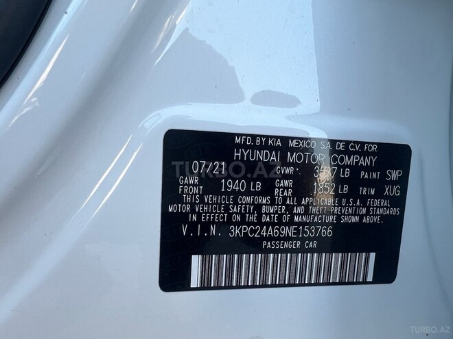 Hyundai Accent 2021, 74,202 km - 1.6 л - Bakı
