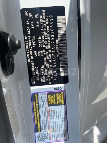 Kia Optima 2013, 184,600 km - 2.0 л - Bakı