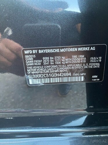 BMW X5 2015, 182,000 km - 3.0 l - Bakı