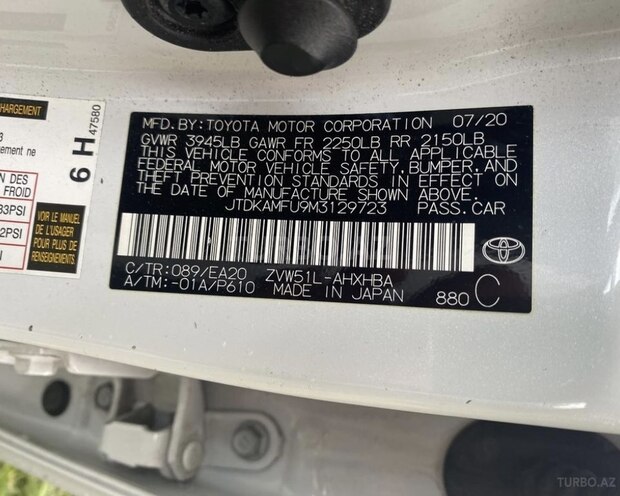 Toyota Prius 2020, 144,000 km - 1.8 l - Neftçala