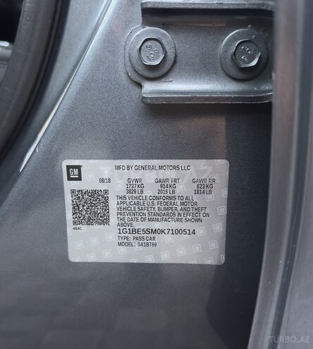 Chevrolet Cruze 2018, 303,200 km - 1.4 л - Bakı