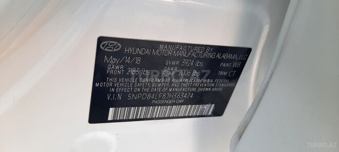 Hyundai Elantra 2018, 183,465 km - 2.0 l - Bakı