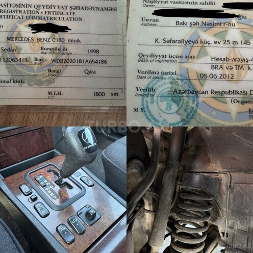 Mercedes C 180 1998, 252,000 km - 1.8 l - Bakı
