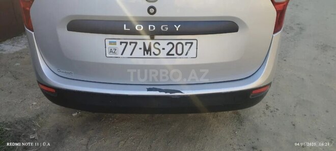 Dacia Lodgy 2016, 255,000 km - 1.5 л - Xudat
