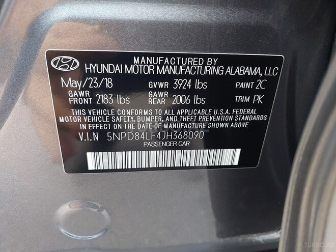 Hyundai Elantra 2018, 123,000 km - 2.0 л - Bakı