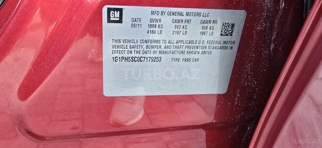 Chevrolet Cruze 2011, 235,122 km - 1.4 л - Bakı