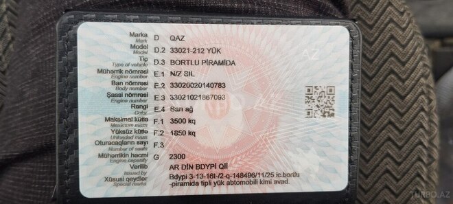 GAZ 33021 2002, 555,550 km - 2.3 l - Bakı