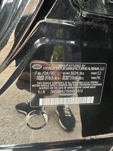 Hyundai Elantra 2016, 197,949 km - 2.0 л - Bakı