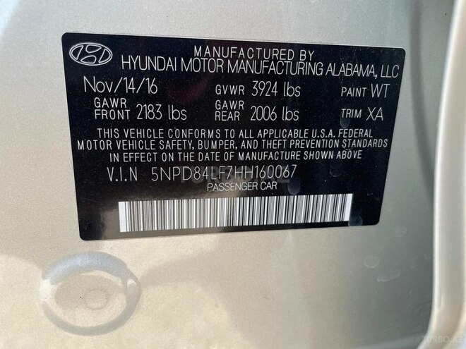 Hyundai Elantra 2016, 141,622 km - 2.0 l - Bakı