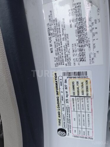 Ford Fusion (North America) 2019, 267,000 km - 1.5 l - Bakı