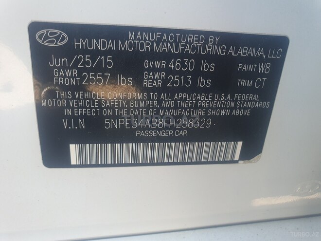 Hyundai Sonata 2015, 155,000 km - 2.0 l - Bakı