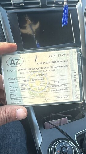 Ford Fusion 2016, 273,588 km - 1.5 l - Ağdam