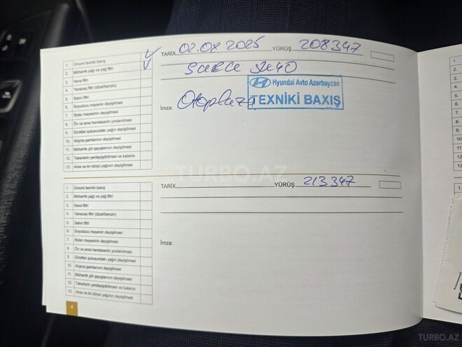 Hyundai Santa Fe 2013, 212,200 km - 2.4 l - Bakı