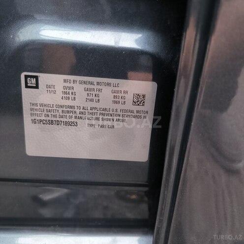 Chevrolet Cruze 2012, 172,500 km - 1.4 l - Bakı