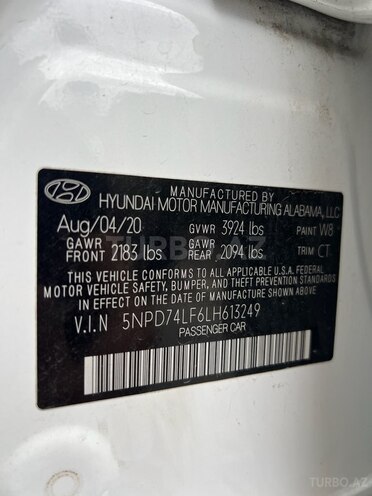 Hyundai Elantra 2020, 80,500 km - 2.0 l - Bakı
