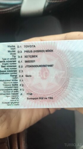 Toyota Prius 2013, 394,289 km - 1.8 l - Sumqayıt