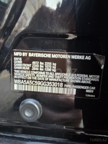 BMW 528 2016, 199,000 km - 2.0 l - Bakı