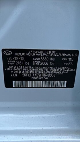 Hyundai Elantra 2015, 168,000 km - 1.8 l - Bakı