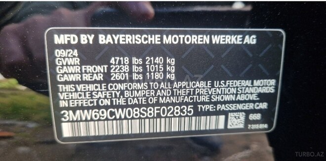 BMW 330 2024, 20,000 km - 2.0 л - Bakı