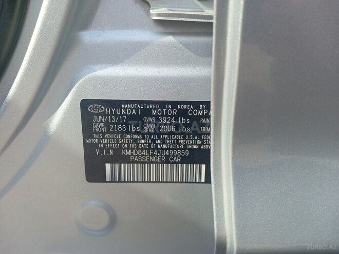 Hyundai Elantra 2017, 84,200 km - 2.0 l - Gəncə