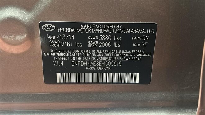 Hyundai Elantra 2014, 273,588 km - 1.8 л - Bakı